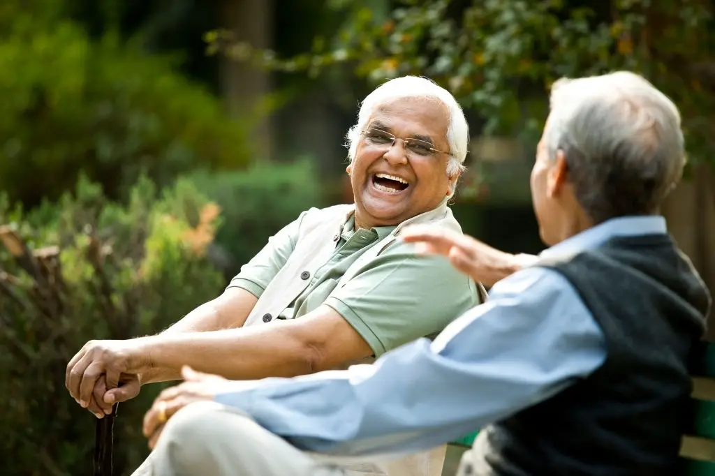 Elderly men in park privacy policy
