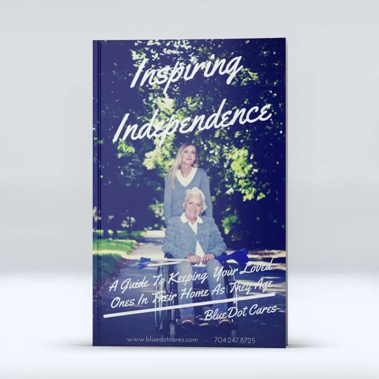 inspiring independence elderly care ebook mockup